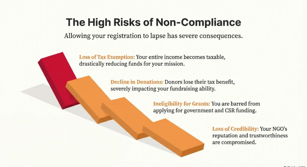 Risks of Non-Compliance in 12A and 80G Registration​